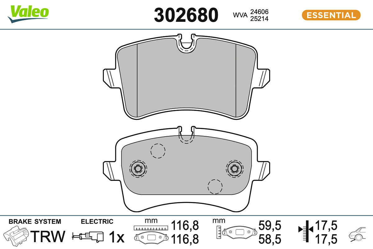 BRAKE PADS FIRST AUDI A6 C7 RR